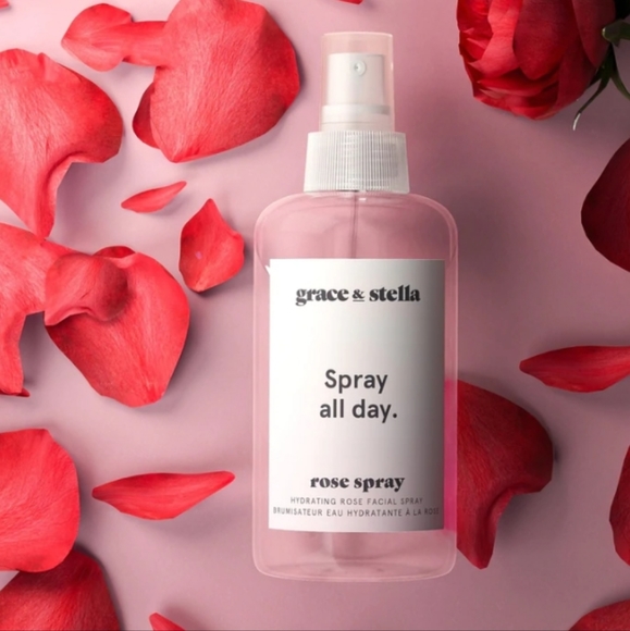 NWT! Grace & Stella! Spray All Day! Rose Hydrating Facial Spray! 8.11fl oz! - Picture 3 of 5